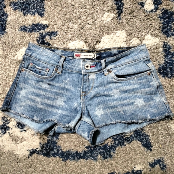 Levi's Pants - Junior's Levi's denim shorty shorts stars size juniors 1